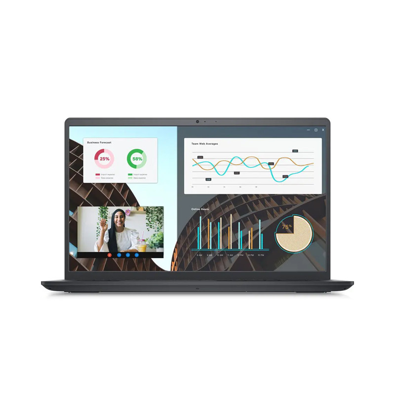 Dell Vostro 15 3530 Laptop, Intel Core i3-1305U, 8GB DDR4 2666MHz RAM, 512GB M.2 PCIe NVMe SSD, 15.6" FHD 120Hz 250nits WVA Anti-Glare LED, Carbon Black