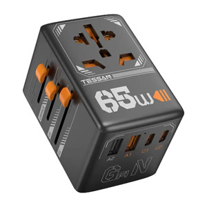 Tessan 65W Travel Adapter TS-WTA03 – Black