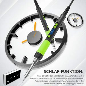 YEEHONEC 90W Soldering Iron Kit - LCD Display, Adjustable Temp 180-500°C | 5 Tips