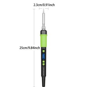 YEEHONEC 90W Soldering Iron Kit - LCD Display, Adjustable Temp 180-500°C | 5 Tips